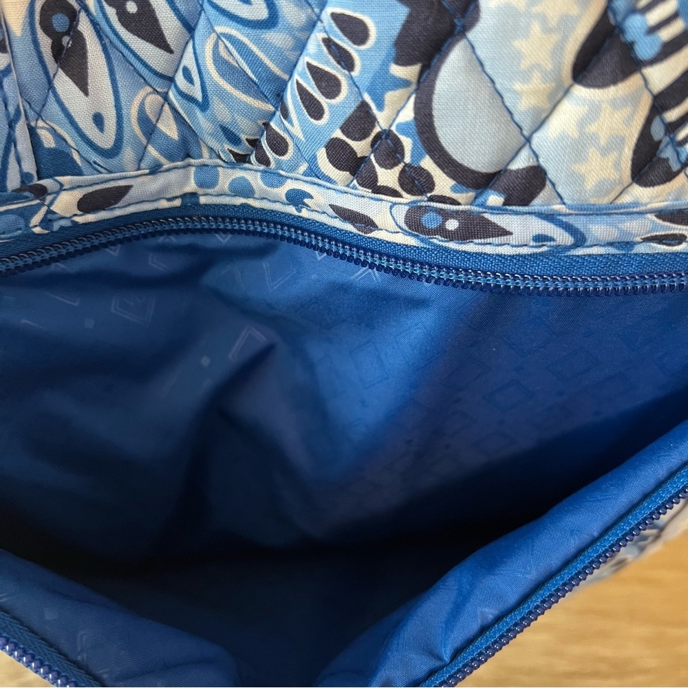 New VERA BRADLEY Blue Star Medallion Iconic Grand Large Weekender Bag Starburst - Picture 5 of 11